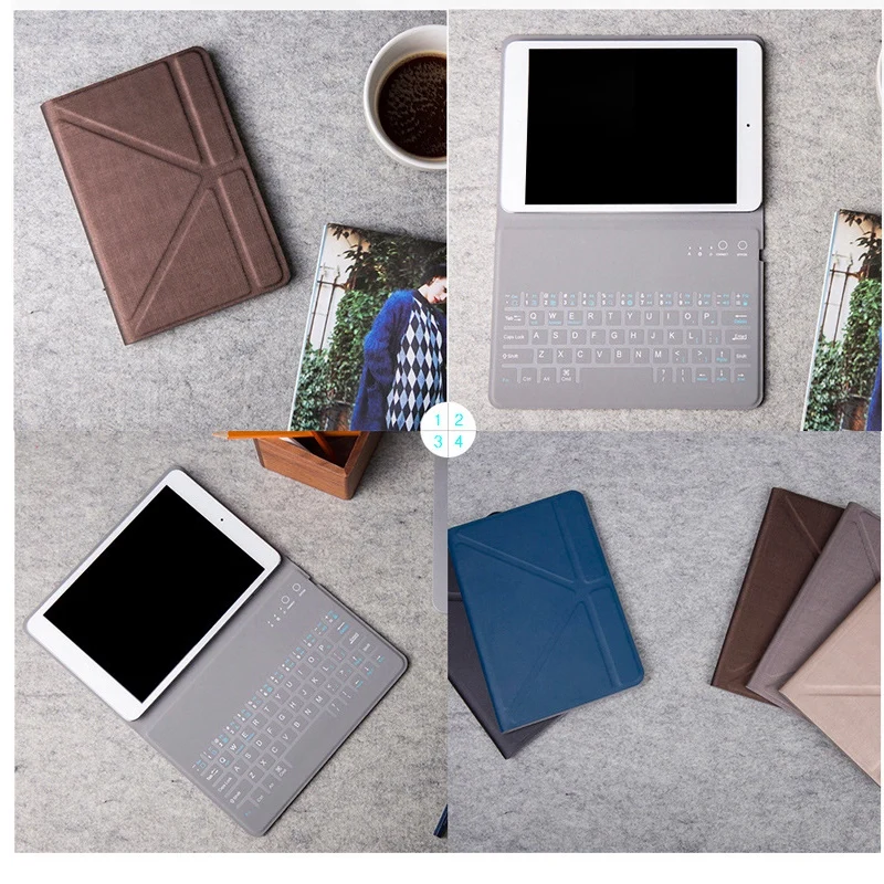 Тонкий беспроводной Bluetooth чехол для планшета iPad 7 9 портативный mini 1/ 2/3 /4 5 Ipad|Чехлы