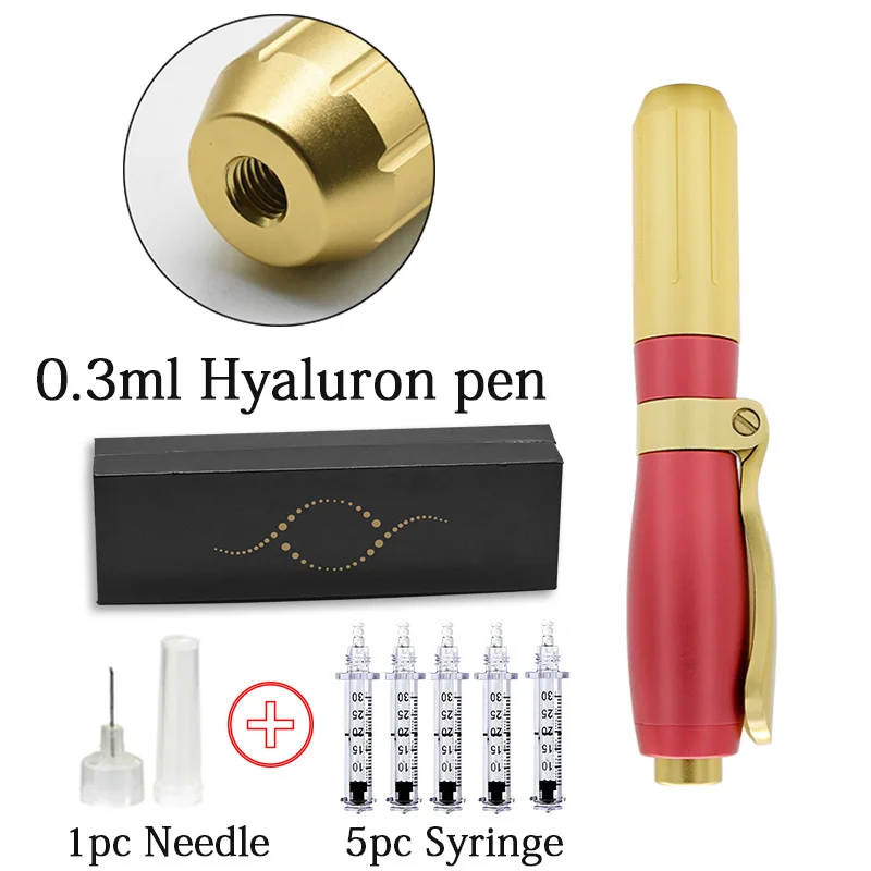 pen set 0.3ml 0,5 мл и 0,3 мл гиалуроновая ручка распылитель пистолет для инъекций кислоты пистолет для удаления морщин против старения лица губ наполнитель неинвазивный ингалятор - Номер модели: pen set 0.3ml