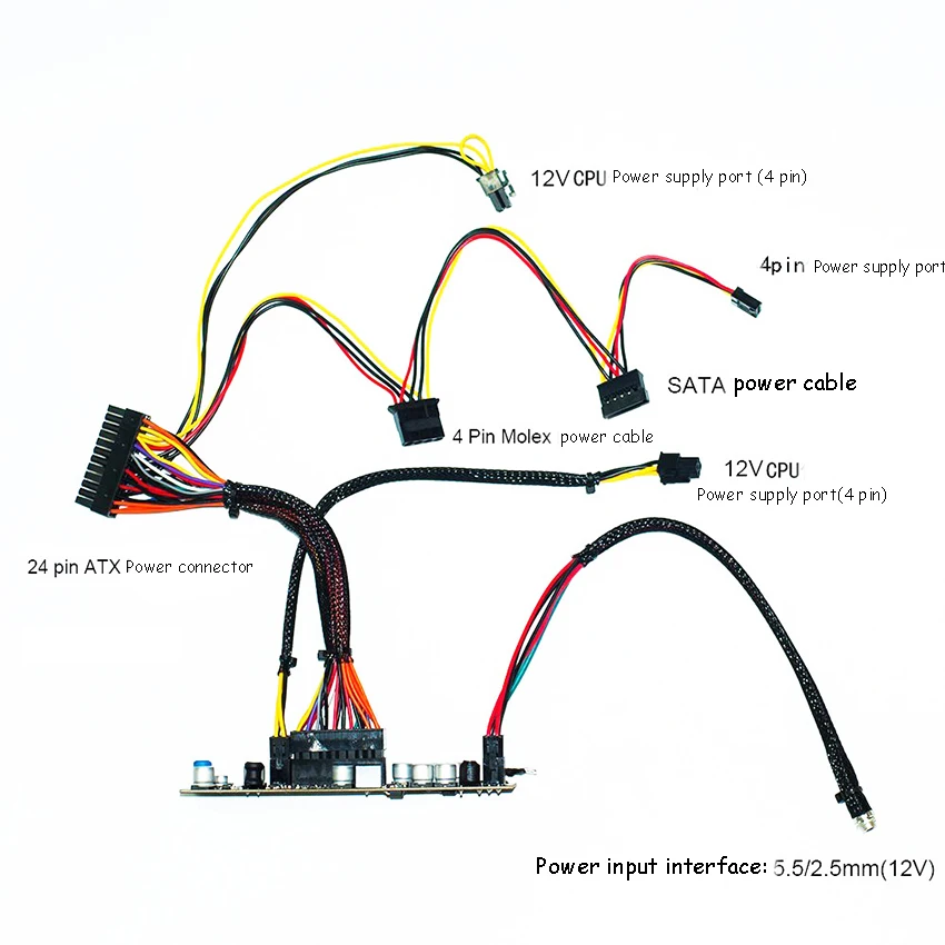 1 комплект 300W Питание модуль 12V DC-ATX преобразования доска NAS промышленный