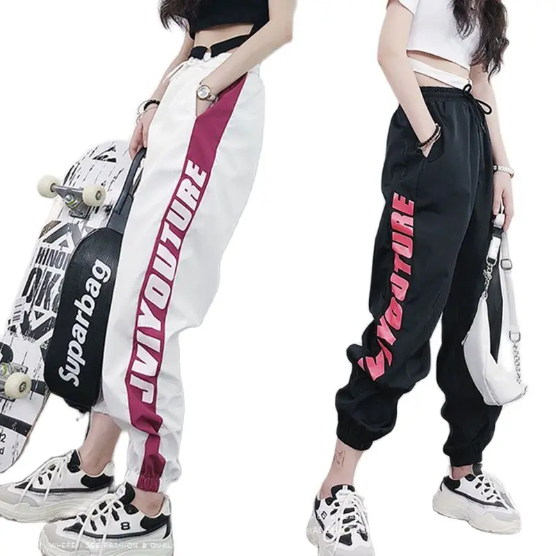 

Женские свободные спортивные брюки-султанки размера плюс, повседневная женская одежда с эластичным поясом