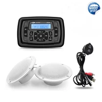 marine waterproof audio stereo bluetooth radio fm am receiver car mp3 player4 marine speakersusb extension cable for rv yacht