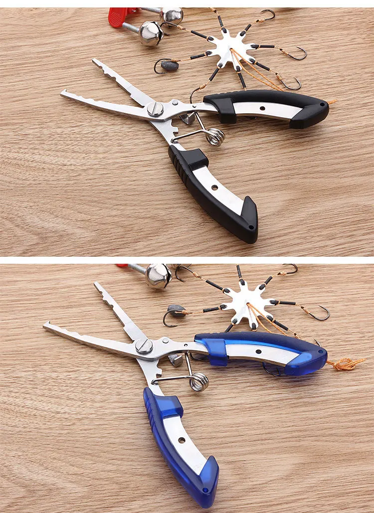 Щипцы из нержавеющей стали с изогнутым носом для подъема рыболовных крючков