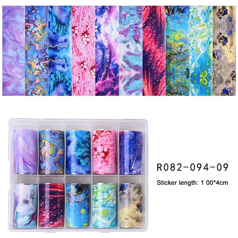 

Hot Nail Sticker Transfer Nail Easy To Apply On Natural Or Artificial Nails Flame White Flower Color Flower Starry Sky Style