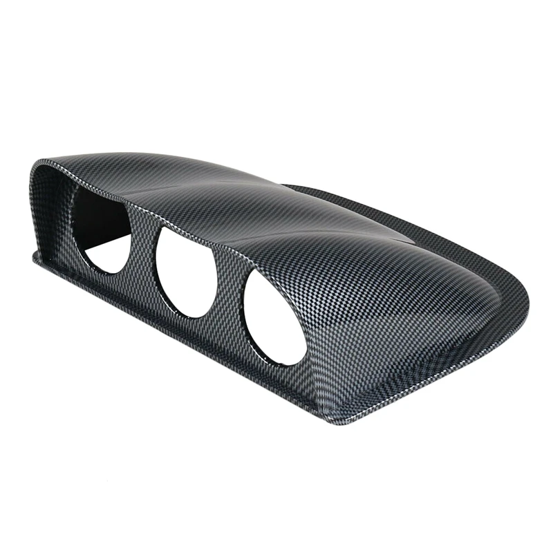 

New 2 Inch 52mm Car Triple Dash Gauge Meter Pod 3 Hole Dashboard Mount Holder Carbon Fiber