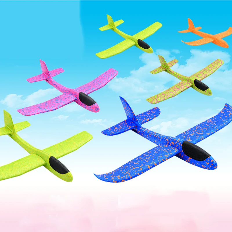 Мини-пенопластовый самолет открытый ручной запуск Glider самолет пена летающий самолет DIY игрушки головоломка модель подарок забавные игрушки для детей# E