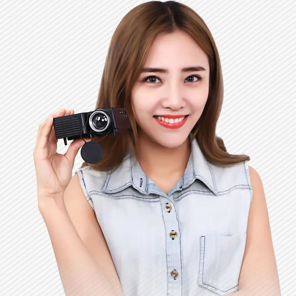 

UC28B Mini Portable LED Projector 1080P LCD Multimedia Home Cinema Theater USB TF LED Beamer Projector for Home Use