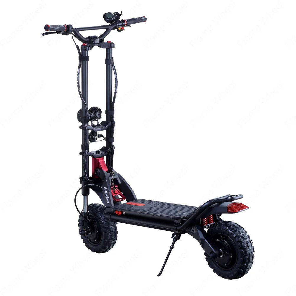 Verkaufen Kaabo Wolf Krieger König + 11 Zoll 72V 28AH LG Batterie 2*1500W Top Geschwindigkeit 100km/h Elektrische Roller Mit Hydraulische Dämpfung