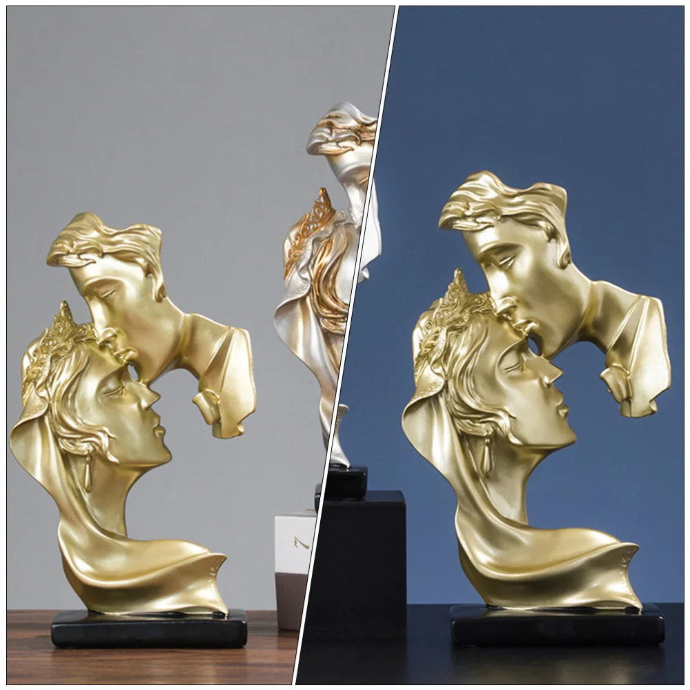 

2pcs Personalized Statue Creative Abstract Art Couple Decoration for Home
