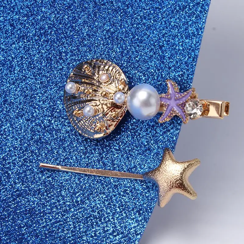 Новая модная Заколка-пряжка для женщин Ретро пляжная металлическая оболочка