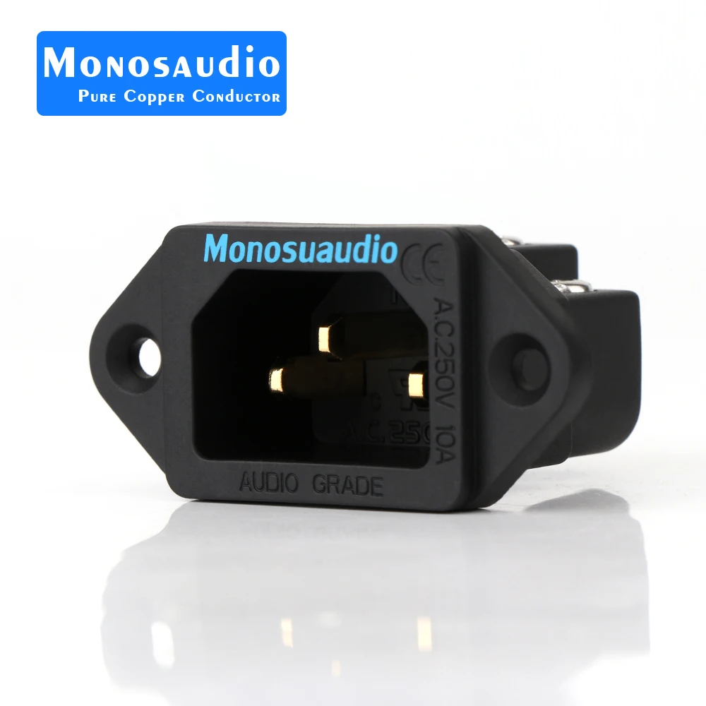 Monosaudio IB70(G) Чистая медь позолоченный AC IEC Входная розетка audiophile Power IEC320 сетевой