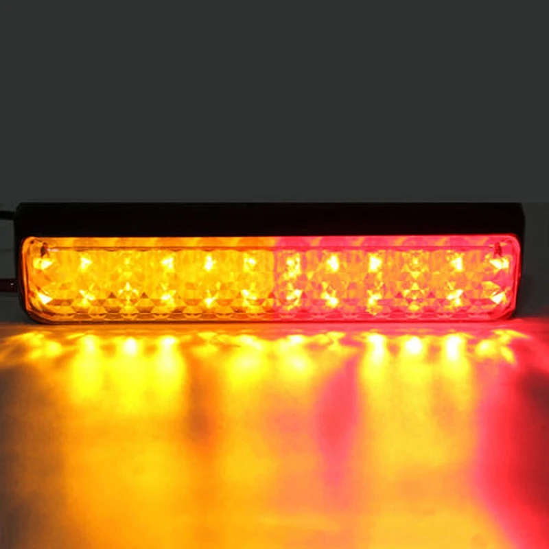

2Pcs 24 LED Car Truck Tail Light Rear Stop Brake Light Turn Signal Lamp Waterproof for Lorry Trailer ATV Boat