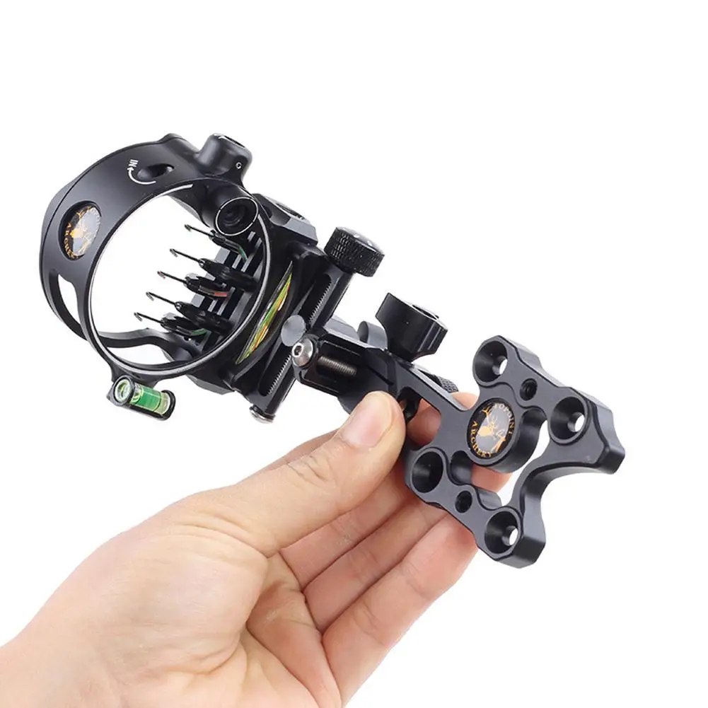 Оптические прицелы 5 контактный взгляд на стрелы для блочного Лука стрельба из