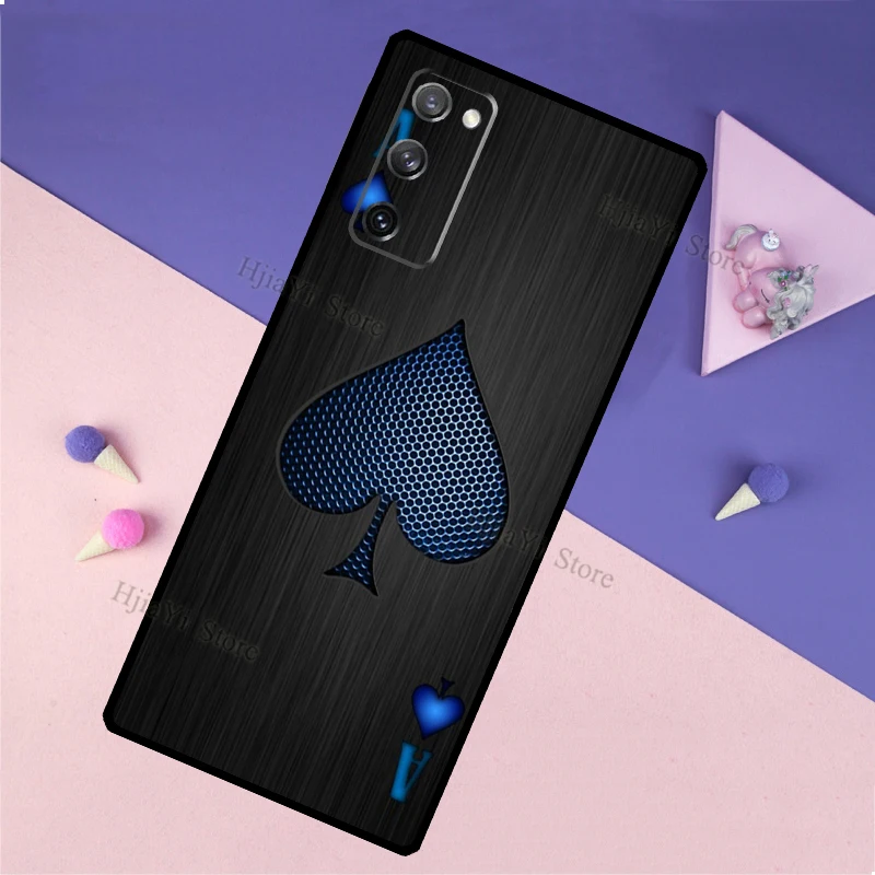 Чехол для телефона Ace of Spades Poker для Samsung Galaxy S21 S20 FE S8 S9 S10 Plus S10e Note 10 20 Ultra.