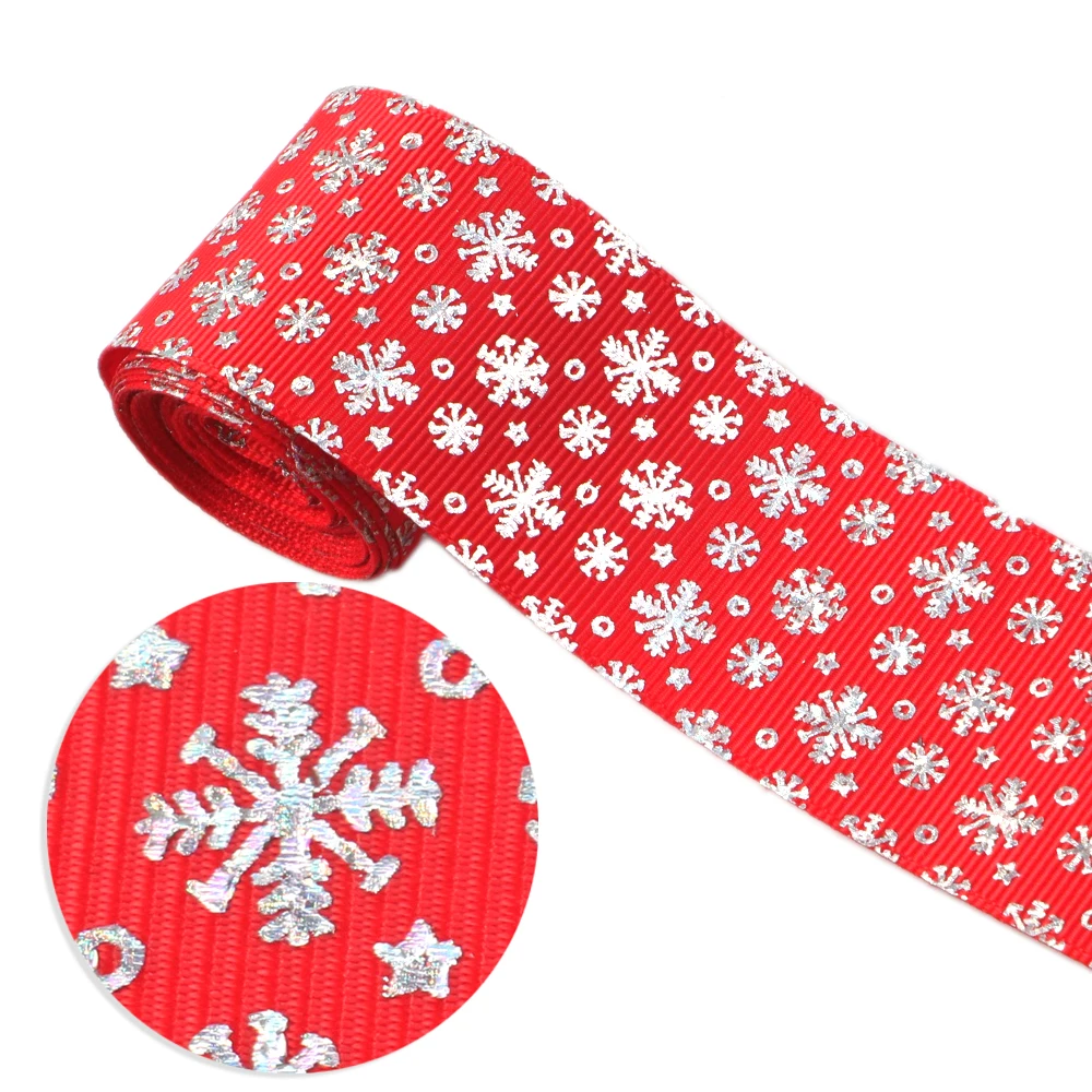 David accessories 50 ярдов/рулон 1,5 ''38mm рождественские лазерные корсажная лента DIY лук, сумок, обуви, Материал, украшение дома, 50Yc7837 - Цвет: 1091676003