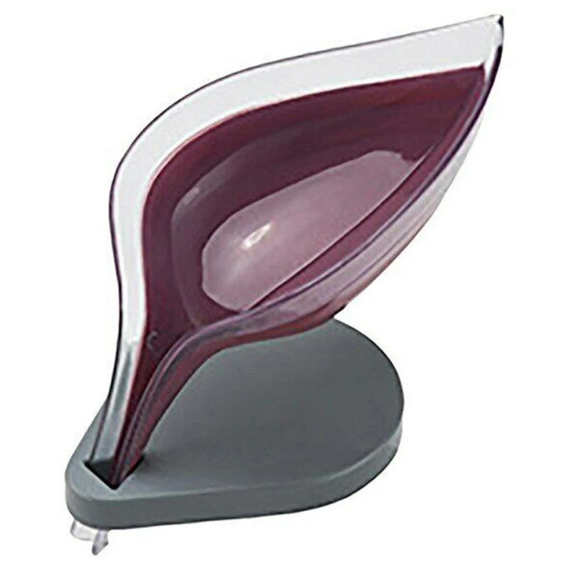 Ванная комната Декор лист Форма полые мыльница дренаж контейнер для хранения с