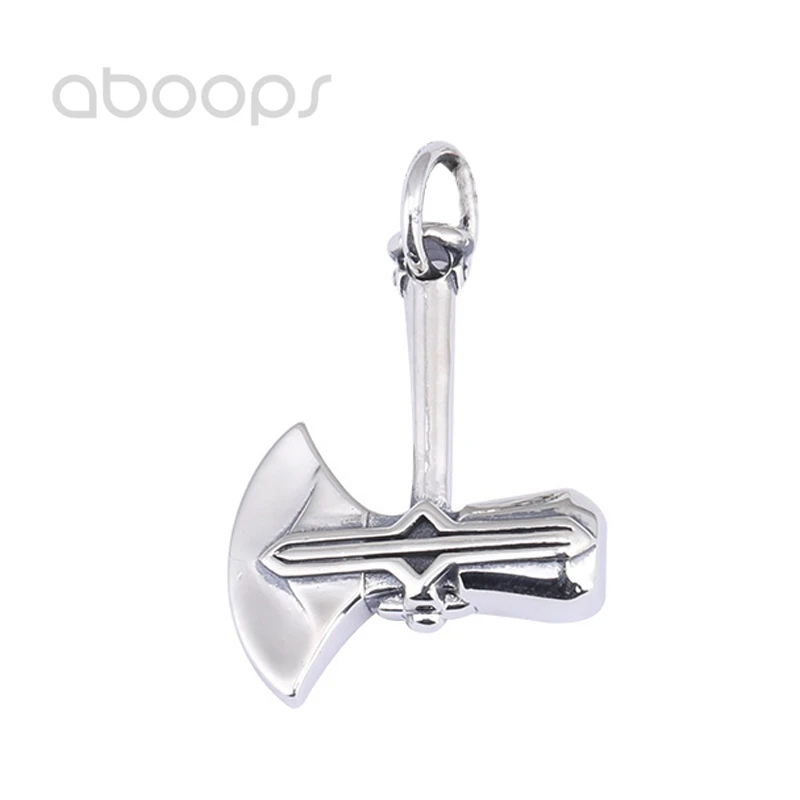 

Vintage 925 Sterling Silver Thor's Axe Hammer Pendant Necklace for Men Boys,Free Shipping
