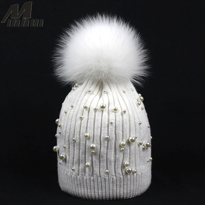 Шапки Minhui из натурального Лисьего меха для женщин и девушек зимняя шапка модные
