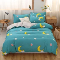 new product moonlight quilt cover sets cyan bedding set king size 220x240 child adult home textile duvet cover bed sheet linens