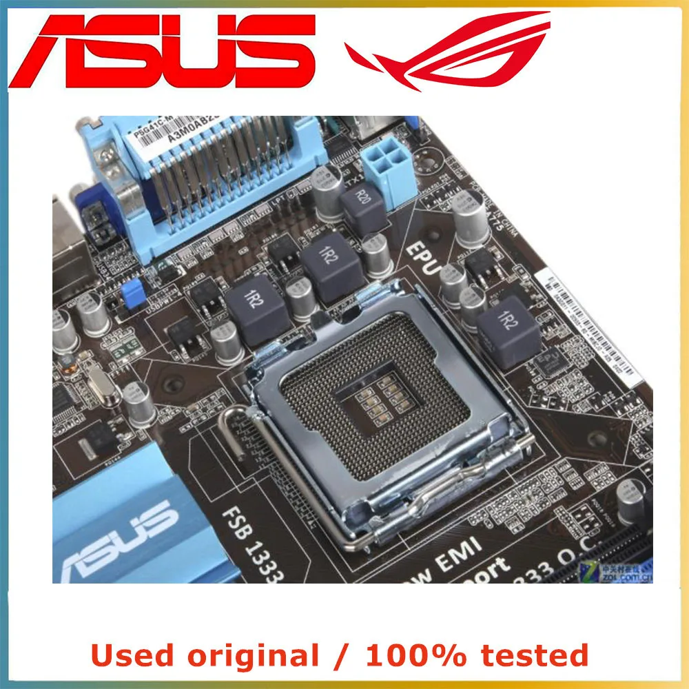 Для процессора Intel G41 LGA 775 для ASUS P5G41C-M LX материнская плата компьютерная розетка
