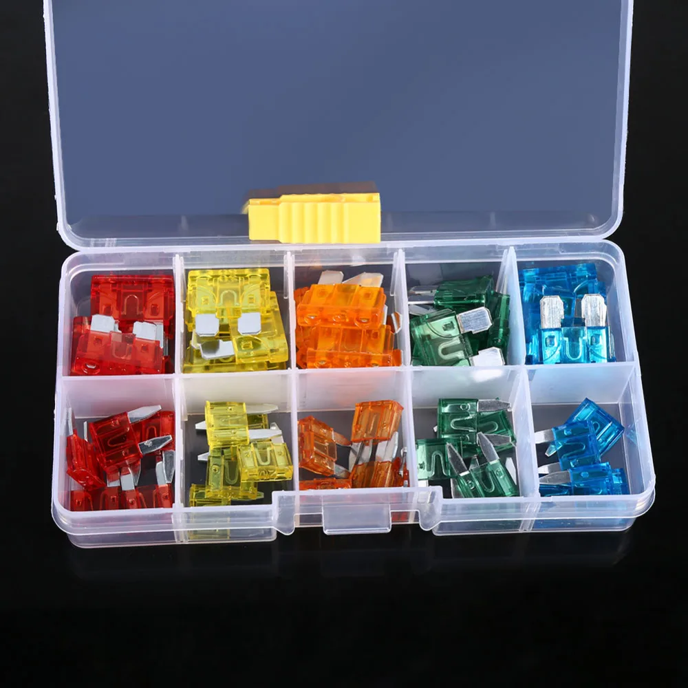 50 шт. предохранитель стандартный мини лезвие автомобиля с зажимом Авто стандарт