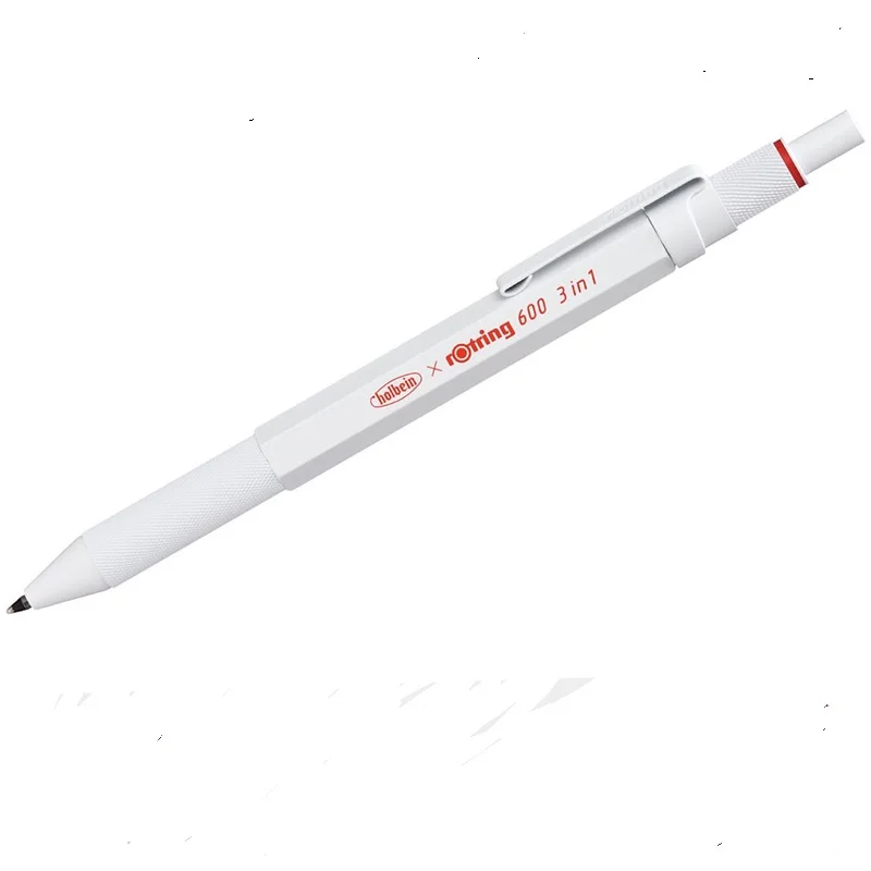 

Шариковая ручка Rotring 600 3 в 1, механический карандаш белого цвета, подарочный набор, 1 шт./лот