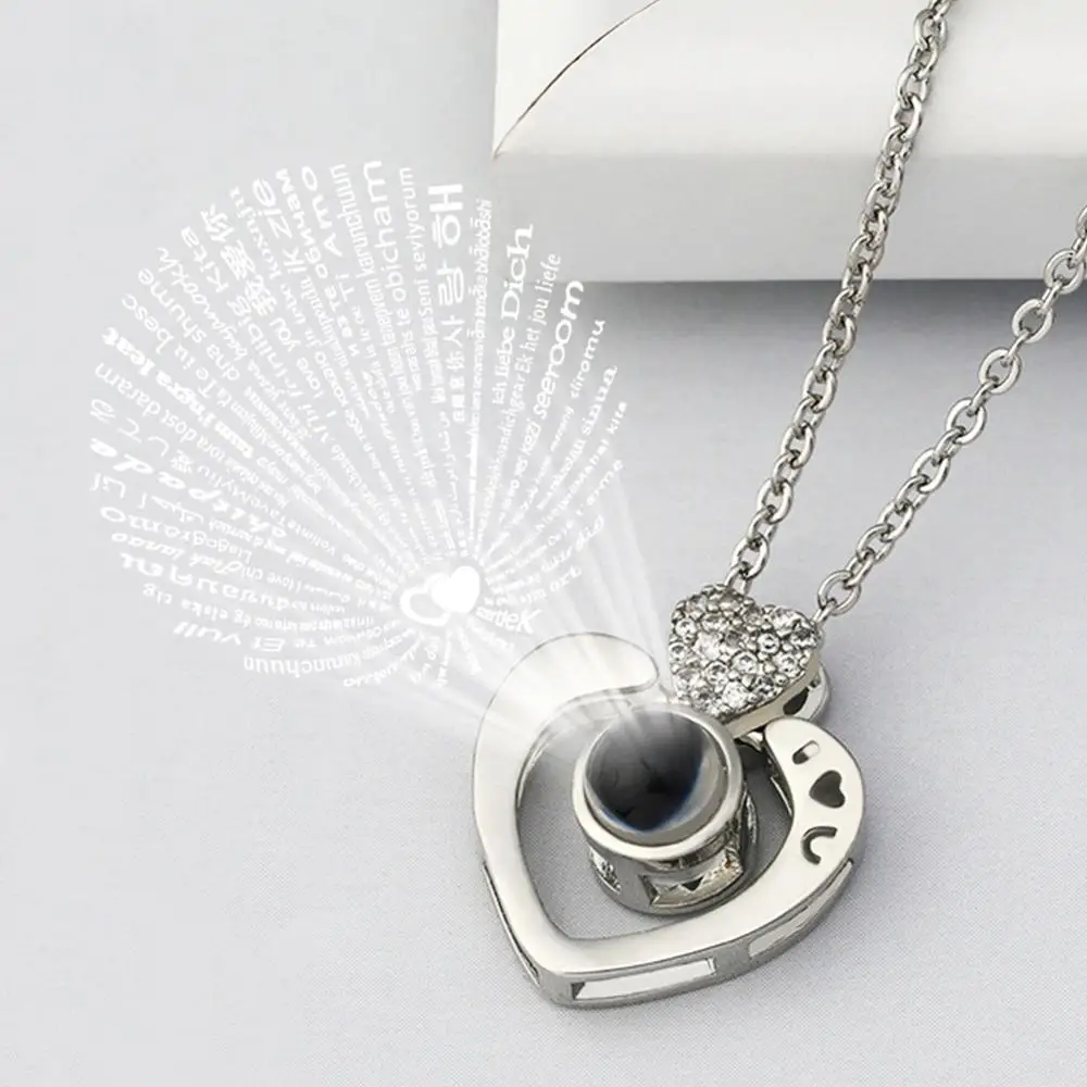 Женское ожерелье с подвеской Я люблю тебя на 100 языках | Украшения и аксессуары