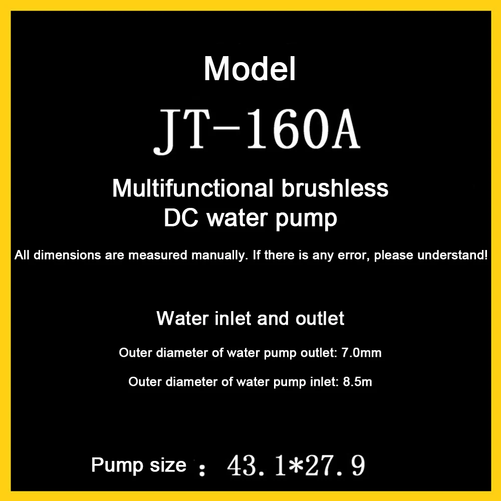 JT-160A DC 6V 120L/h 12V 240L/H микро аквариум погружной мини водяной насос для аквариума |