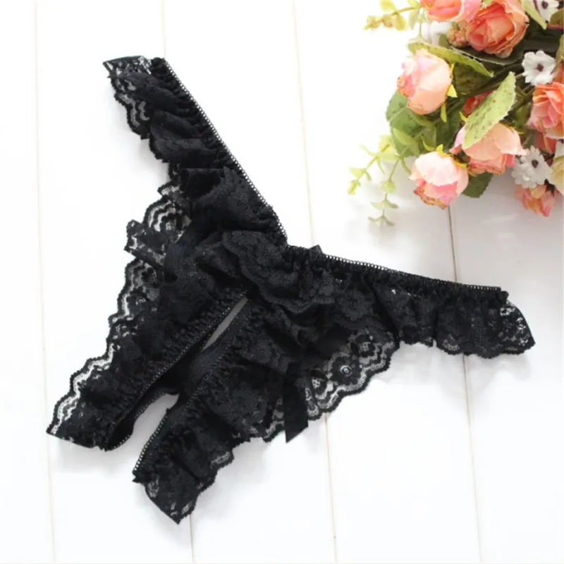 

Spitze Unterhe Weibliche Sexy Dessous H Erotische dame Tanga Bogen Niedrigen Taille Intimates Unterhose frauen