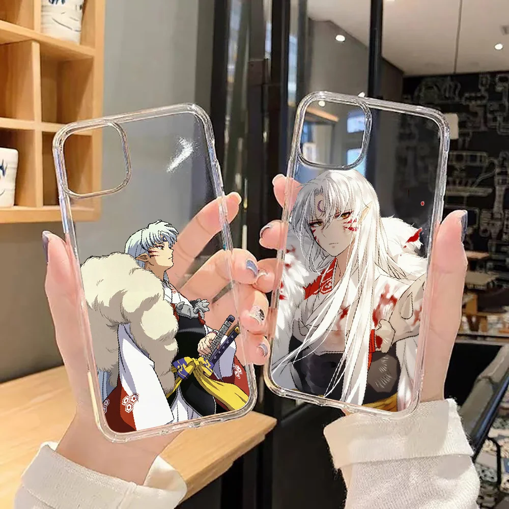 Чехол для телефона аниме Inuyasha Samsung Galaxy Note 4 8 9 10 20 S8 S9 S10 S10E S20 Plus UITRA ультрапрозрачный