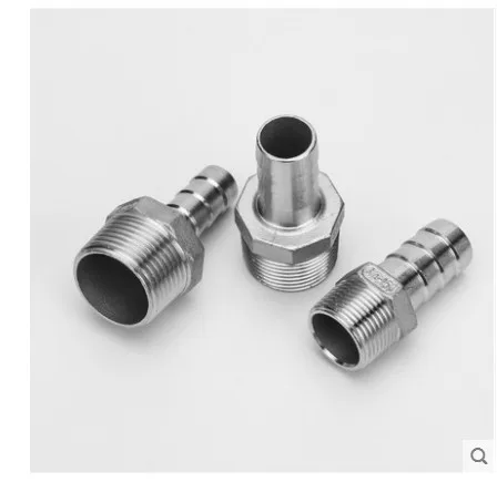 

1/8" 1/4" 3/8" 1/2" BSP Male Thread Pipe Fitting to 6 8 10 12mm ID Barb Hose Tail Reducer Fitting Multi Size Stainless Steel 304