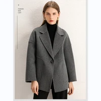 autumn and winter 100 pure wool coat womens regular cashmere coat womens double sided woolen coat 2021 new coat