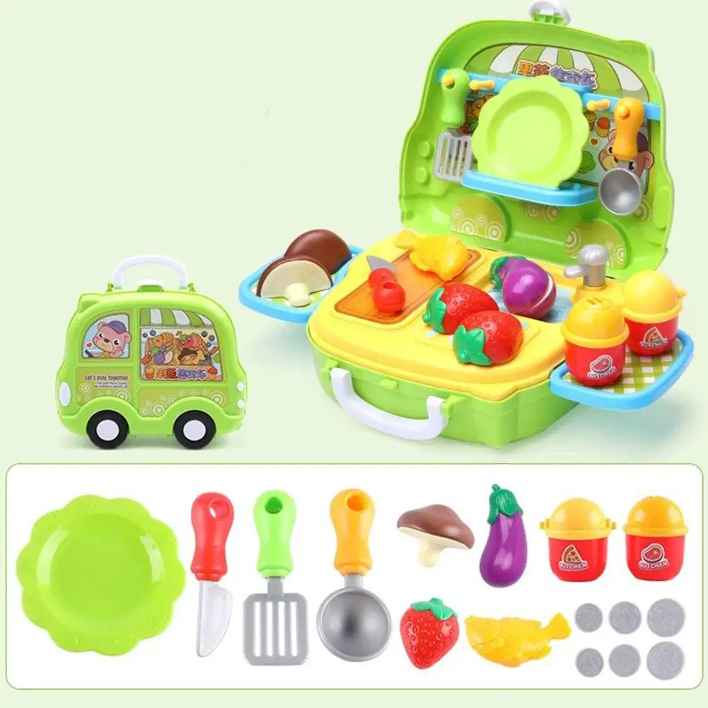 

LeadingStar Children's Kitchenware Cooking Set Table Pretend Play Suitcase Toy Set