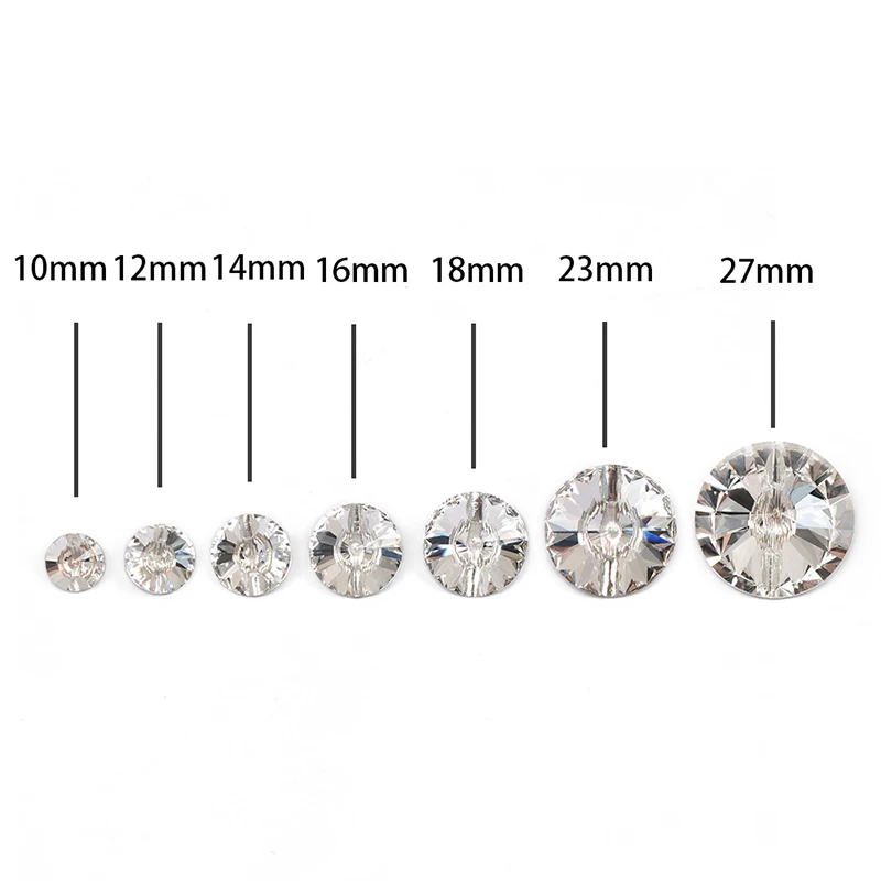 Yanruo 3015 все размеры кристально чистые Rivoli DIY стеклянные Пришивные Пуговицы декоративные для вышивка рукоделие Швейные аксессуары