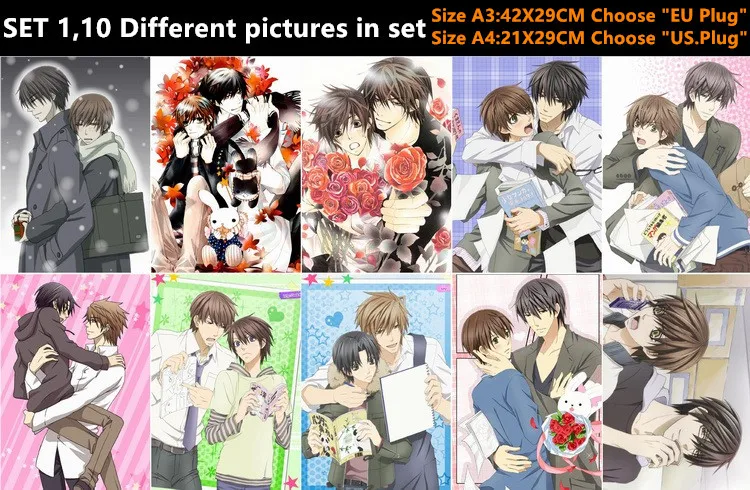 10 шт./лот аниме Sekai-ichi Hatsukoi постер стикер открытка рицу Masamune An Chiaki Yoshiyuki игрушка