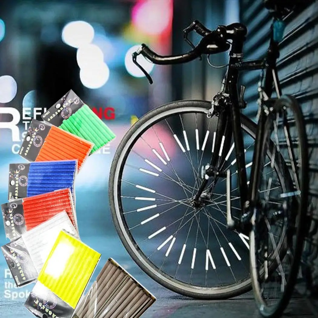 Флуоресцентные светоотражающие наклейки на велосипед клейкая лента