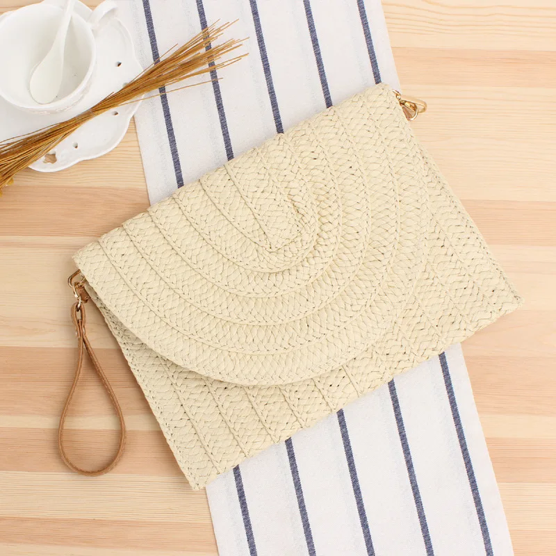 

New simple fashion Vintage Handmade Woven Tote Shoulder Bag Summer Straw beach bag Casual women bag Messenger Crossbody Bags