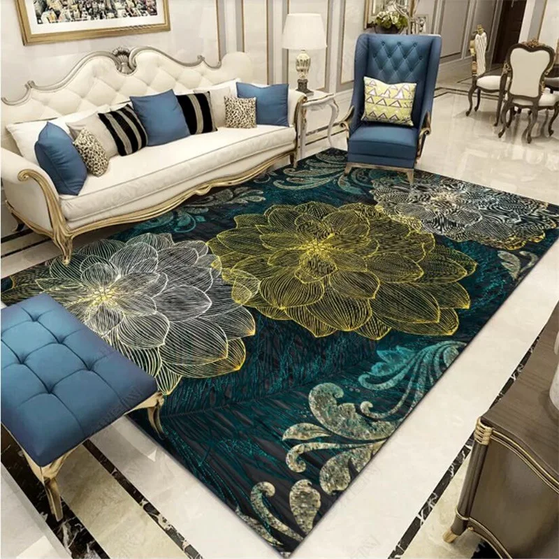 

Ретро 3D цветы коврики с узором для Гостиная Спальня коврики/Кухня пол Декор для дома, гостиной большой Размеры ковры коврики