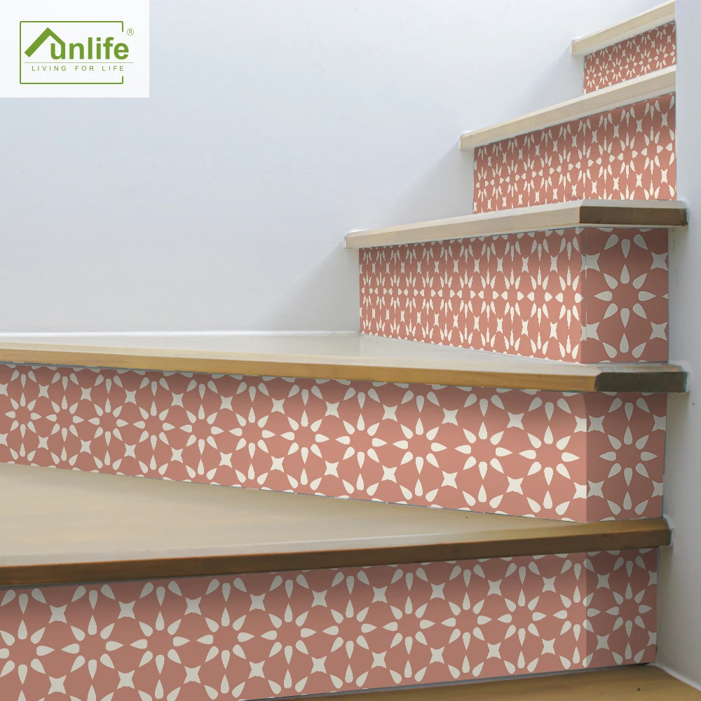 

Funlife® Stair Stickers Waterproof Peel & Stick PVC Easy to Clean Oil Proof Removable Wall Floor DIY Bathroom Stairway Kitchen