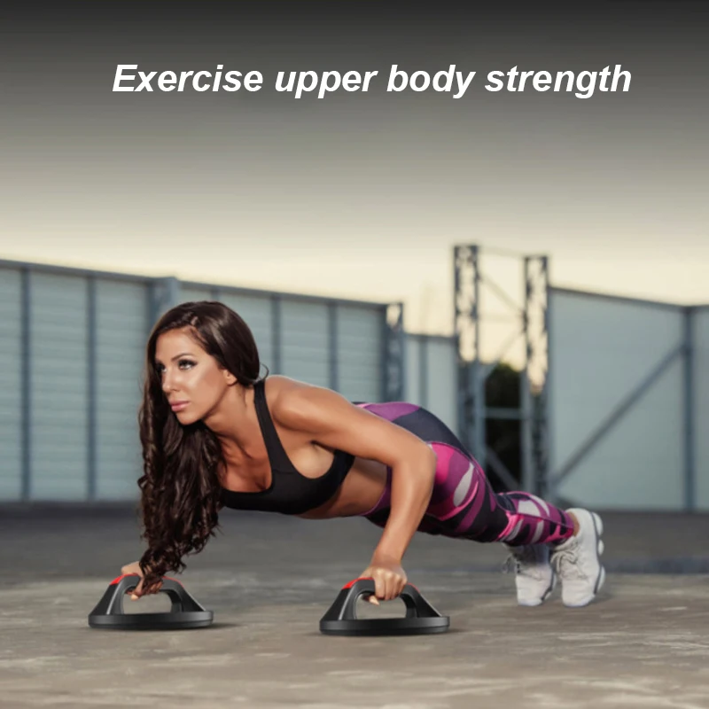 

2pcs Round-Shaped Push-Ups Stands Hand Grip Chest Training Body Building Workout Gym Exercise Fitness Equipment Push Up Rack