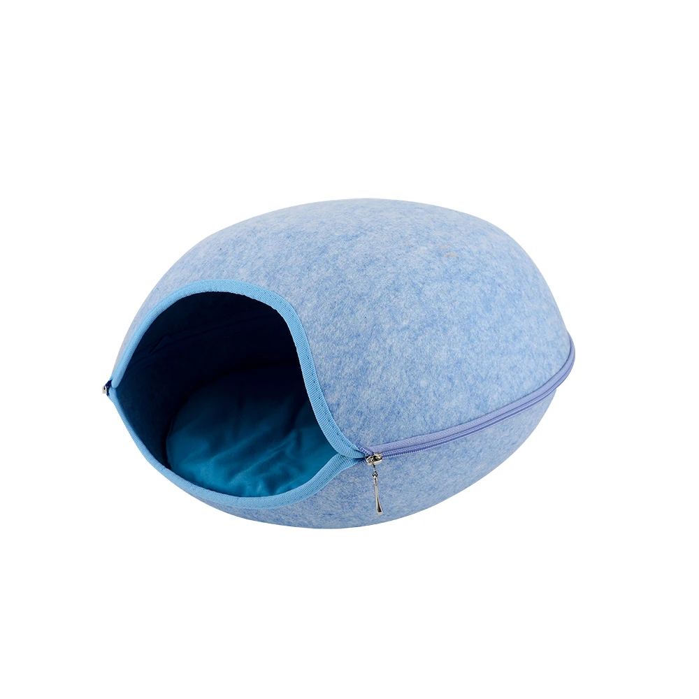 5 Натуральный войлок для питомцев, кошек, пещерных кроватей, гнездо для кошек, домик, корзина, забавный круглый Детский рюкзачок, яичного типа, с подушкой, коврик для маленьких собак, щенков, домашних животных - Цвет: 5