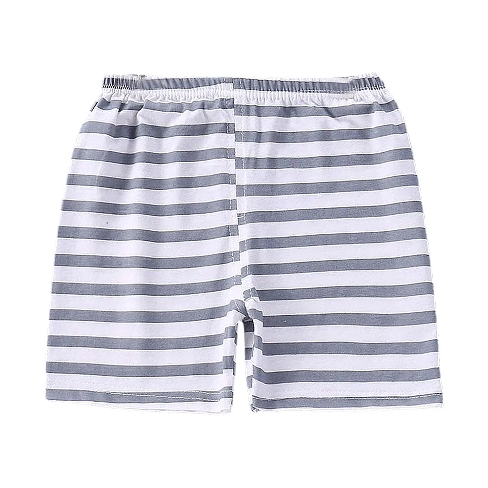 

Cartoon Cute Summer Beach Shorts Kids Elastic Waist Animal Striped Print Boys Girls Casual Soft Cooling