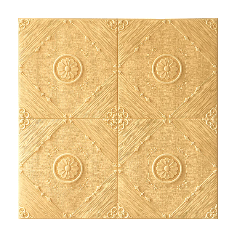 Yellow Самоклеющиеся 3D наклейки на стену спальня гостиная теплые водостойкие обои для ванной потолок обои с крышами - Цвет: Yellow