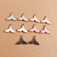 10pcs 18x15mm cute fish tail pendants charms for making necklace craft drop earrings bracelet handmade jewelry accessories