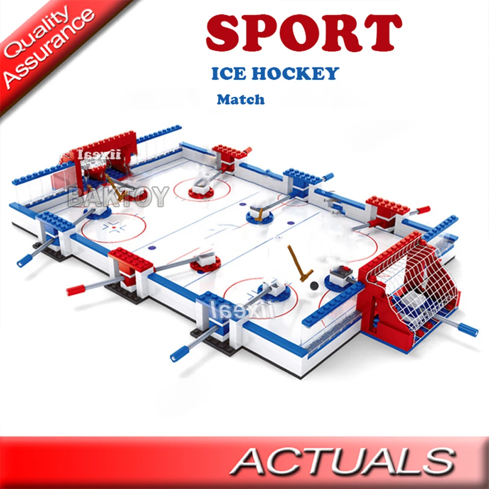 25831 спортивные классические строительные блоки для хоккея с шайбой