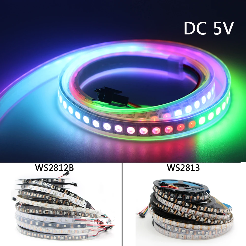 5 в ws2812b и ws2813 (обновление WS2812B) ИС индивидуально Адресуемая умная RGB Светодиодная