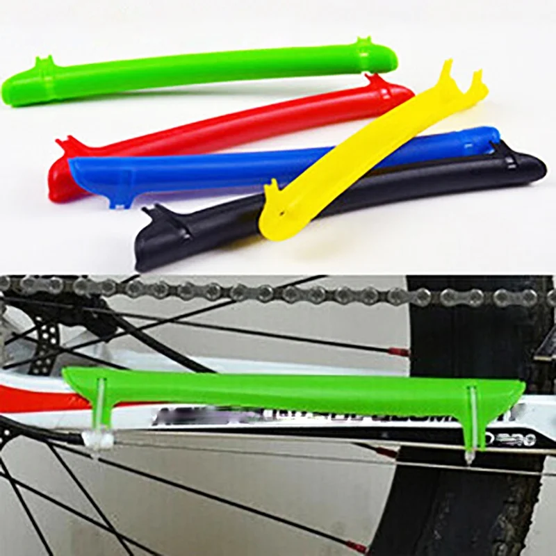 

1 Pcs ABS Red/Yellow/Blue/Green/Black Bike Chain Guard Protector Cycling Chain Stay Care Frame Cover MTB Cycling Accessories