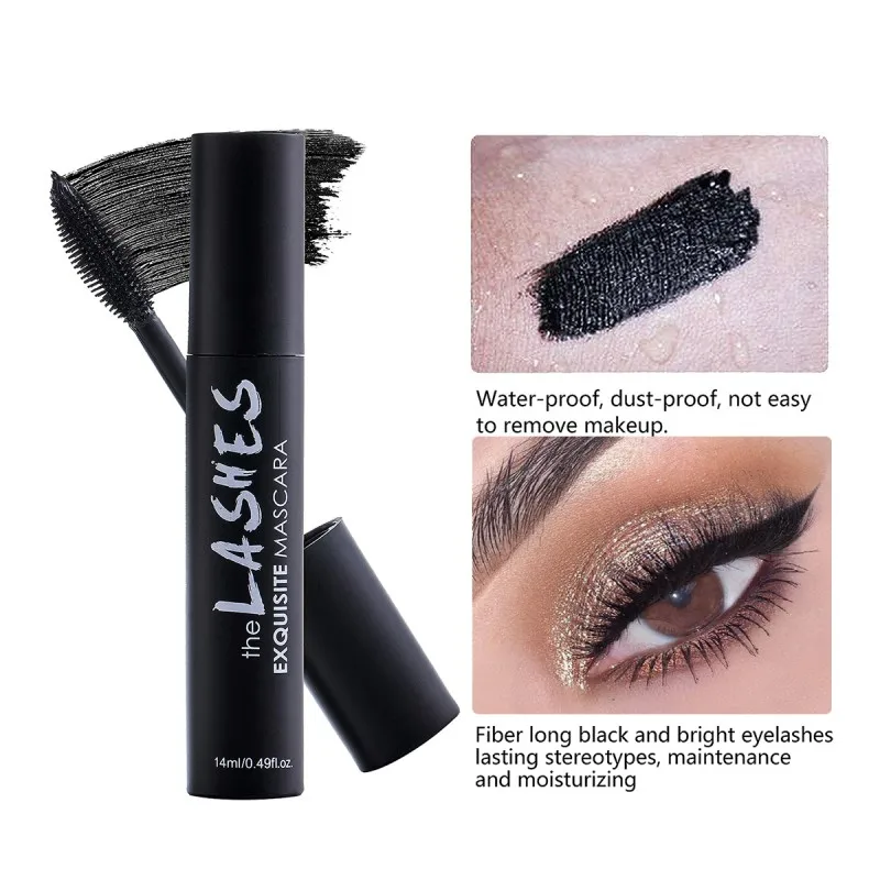 Водостойкая шелковая тушь для ресниц наращивания завивки толстая долговечная