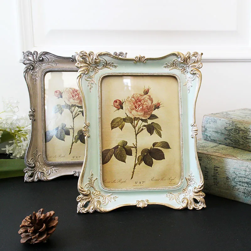 

Resin Art Luxury Photo Retro Nordic Frame Nordic Family Baby Photo Frame Wall Decor Marco De Fotos Home Decor BK50XK