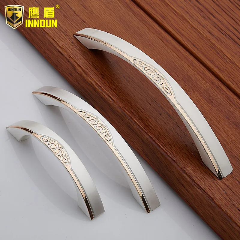 Джейн серебристая окрашенная черная резная ручка современный минималистичный