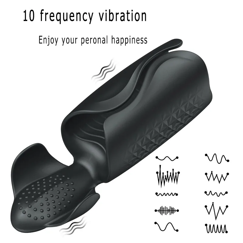 10 Frequency Electric Male Masturbation Cup Vibrator Penis Exerciser Massager Adult Sex Toys for Men Vibrating Machine S54 | Красота и